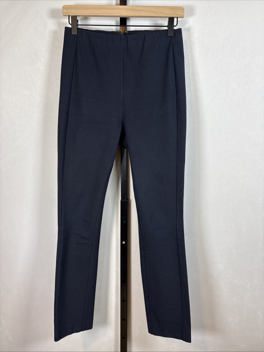 Rag & Bone Simone Pant Womens 6 Navy Blue Back Zip Stretch Ankle Slim Straight